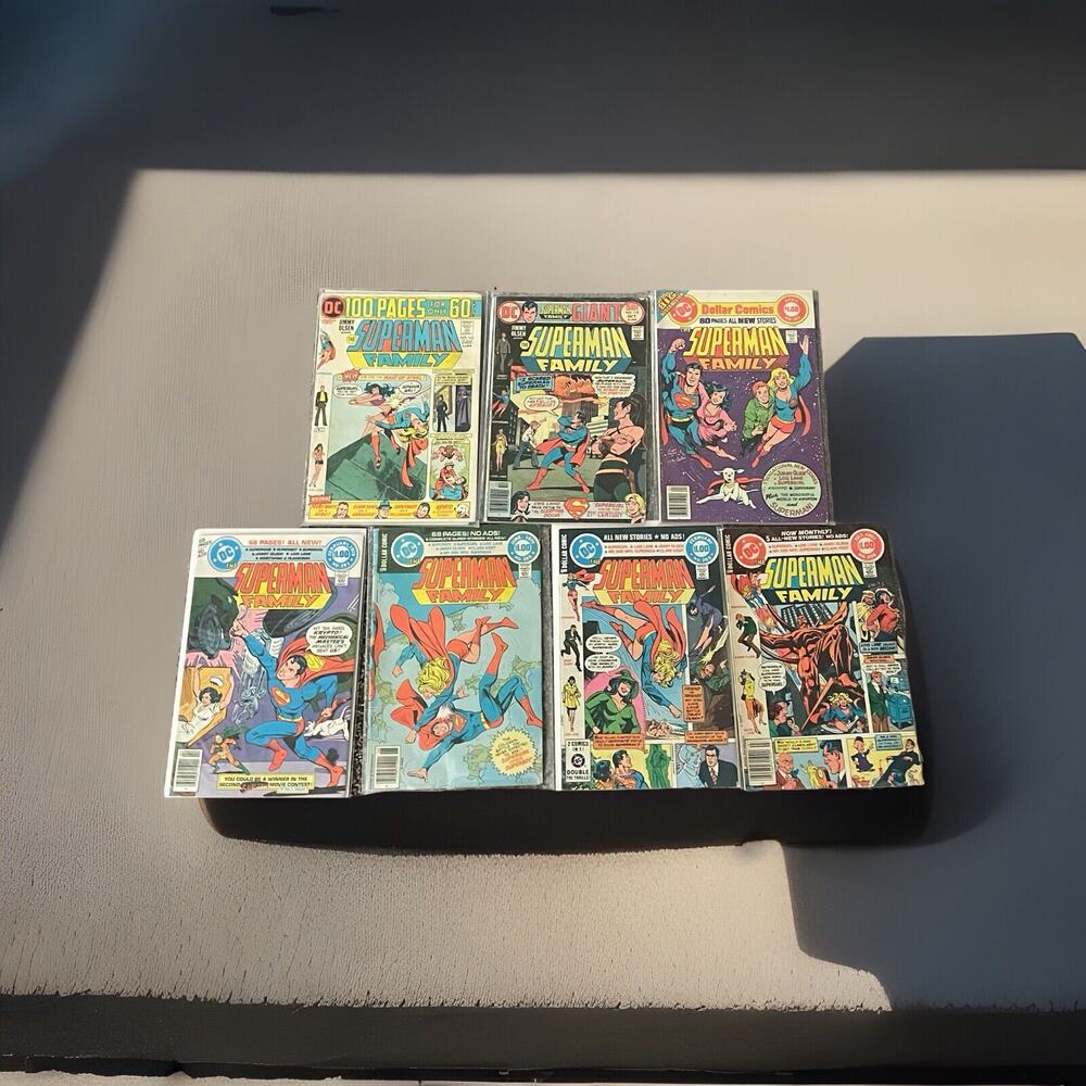 Superman Family #165, 179, 182, 193, 195, 205, 208 (1978 DC) Lot Of 7
